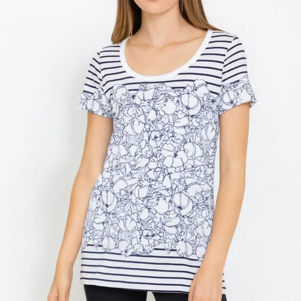 Tory Burch Printed Tee Shirt Women’s Small